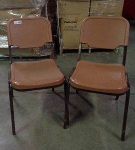 lot 1968 image: Lot of 2 Iceberg Brand Chairs - Brown