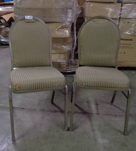 lot 1984 image: Lot of 2 MTS Seating Chairs - Taupe  Brown