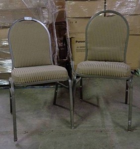 lot 1985 image: Lot of 2 MTS Seating Chairs - Taupe  Brown