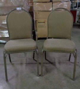lot 1986 image: Lot of 2 MTS Seating Chairs - Taupe  Brown