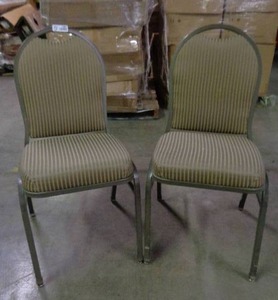 lot 1987 image: Lot of 2 MTS Seating Chairs - Taupe  Brown