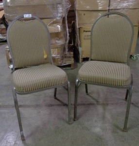lot 1988 image: Lot of 2 MTS Seating Chairs - Taupe  Brown