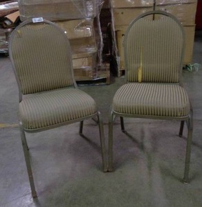lot 1990 image: Lot of 2 MTS Seating Chairs - Taupe  Brown