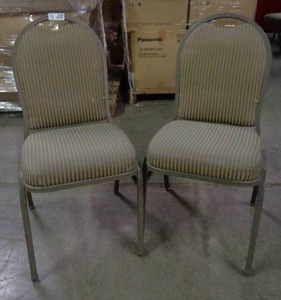 lot 2000 image: Lot of 2 MTS Seating Chairs - Taupe  Brown