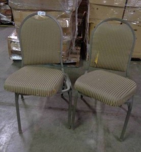 lot 2006 image: Lot of 2 MTS Seating Chairs - Taupe  Brown