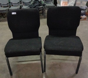 lot 2046 image: Lot of 2 Chairs - Black