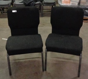 lot 2047 image: Lot of 2 Chairs - Black