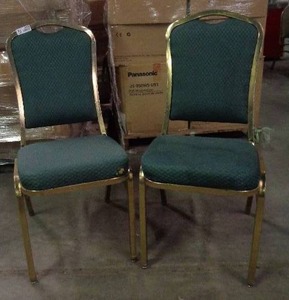 lot 2058 image: Lot of 2 Classico Seating Chairs - Green