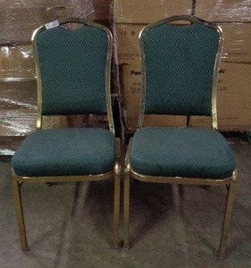 lot 2059 image: Lot of 2 Classico Seating Chairs - Green