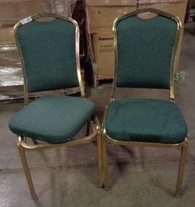 lot 2062 image: Lot of 2 Classico Seating Chairs - Green