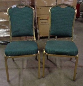 lot 2064 image: Lot of 2 Classico Seating Chairs - Green