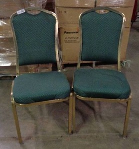 lot 2067 image: Lot of 2 Classico Seating Chairs - Green