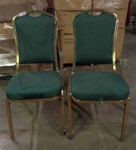 lot 2071 image: Lot of 2 Classico Seating Chairs - Green