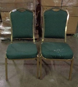 lot 2072 image: Lot of 2 Classico Seating Chairs - Green
