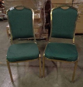 lot 2075 image: Lot of 2 Classico Seating Chairs - Green