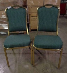 lot 2077 image: Lot of 2 Classico Seating Chairs - Green