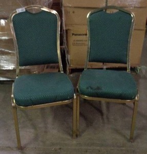 lot 2079 image: Lot of 2 Classico Seating Chairs - Green