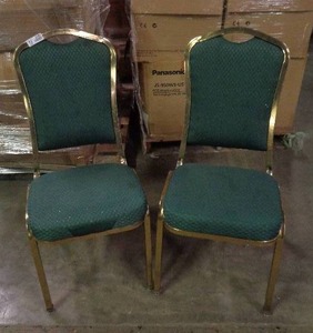 lot 2081 image: Lot of 2 Classico Seating Chairs - Green
