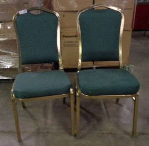 lot 2082 image: Lot of 2 Classico Seating Chairs - Green