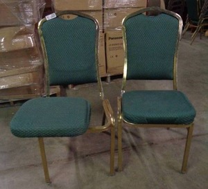 lot 2085 image: Lot of 2 Classico Seating Chairs - Green