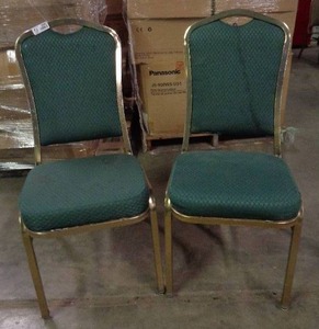 lot 2087 image: Lot of 2 Classico Seating Chairs - Green