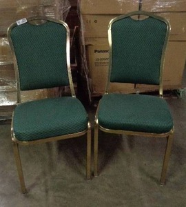 lot 2088 image: Lot of 2 Classico Seating Chairs - Green