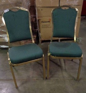 lot 2090 image: Lot of 2 Classico Seating Chairs - Green