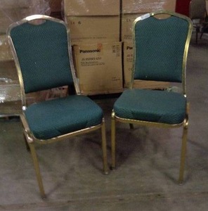 lot 2092 image: Lot of 2 Classico Seating Chairs - Green