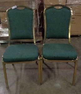 lot 2097 image: Lot of 2 Classico Seating Chairs - Green