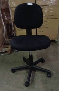 lot 2104 image: S. P. Richards Black Office Chair