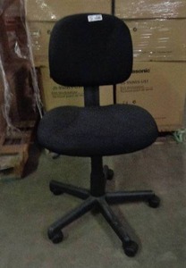 lot 2107 image: S. P. Richards Black Office Chair