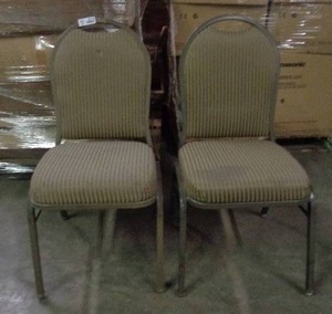 lot 2112 image: Lot of 2 MTS Seating Chairs - Taupe  Brown