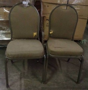lot 2114 image: Lot of 2 MTS Seating Chairs - Taupe  Brown