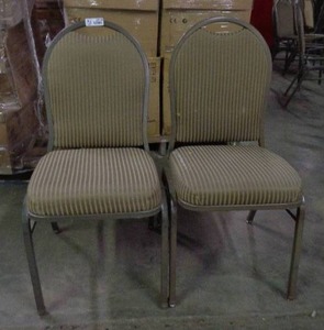 lot 2118 image: Lot of 2 MTS Seating Chairs - Taupe  Brown