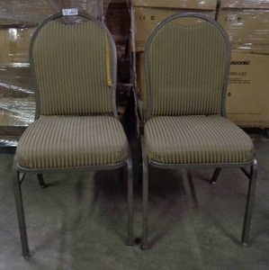 lot 2120 image: Lot of 2 MTS Seating Chairs - Taupe  Brown