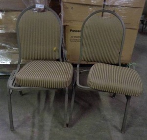 lot 2122 image: Lot of 2 MTS Seating Chairs - Taupe  Brown