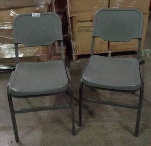 lot 2126 image: Lot of 2 Iceberg Brand Chairs - Gray