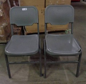 lot 2134 image: Lot of 2 Iceberg Brand Chairs - Gray