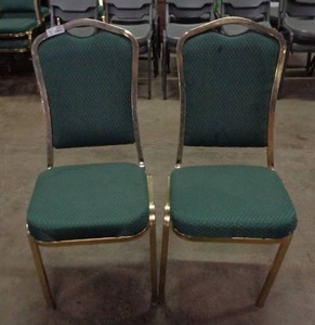 lot 2065 image: Lot of 2 Classico Seating Chairs - Green