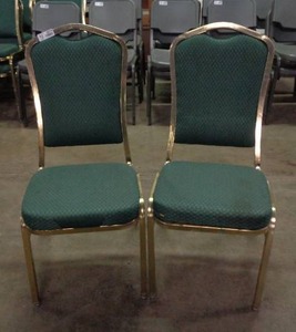 lot 2074 image: Lot of 2 Classico Seating Chairs - Green
