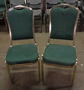 lot 2076 image: Lot of 2 Classico Seating Chairs - Green