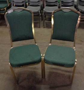 lot 2078 image: Lot of 2 Classico Seating Chairs - Green