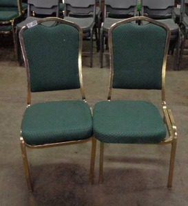 lot 2080 image: Lot of 2 Classico Seating Chairs - Green