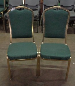 lot 2093 image: Lot of 2 Classico Seating Chairs - Green