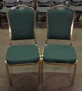 lot 2095 image: Lot of 2 Classico Seating Chairs - Green