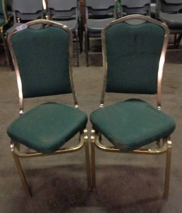 lot 2099 image: Lot of 2 Classico Seating Chairs - Green