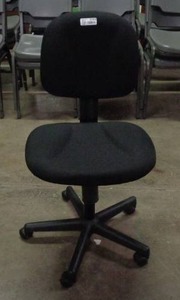 lot 2103 image: S. P. Richards Black Office Chair