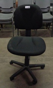 lot 2106 image: S. P. Richards Black Office Chair