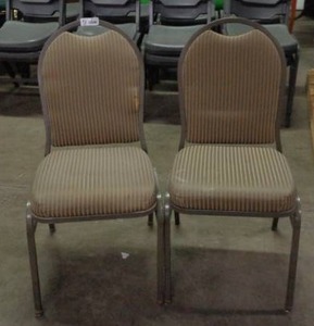 lot 2113 image: Lot of 2 MTS Seating Chairs - Taupe  Brown