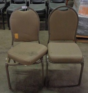 lot 2121 image: Lot of 2 MTS Seating Chairs - Taupe  Brown